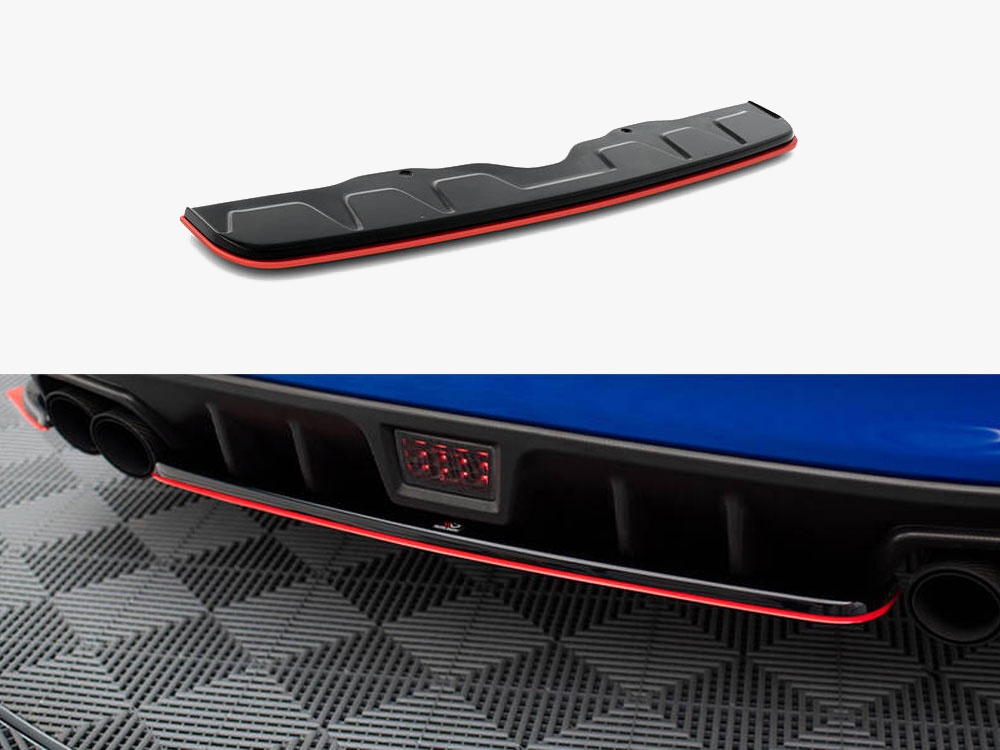 Central Rear Splitter V.2 Subaru WRX STI - 1 
