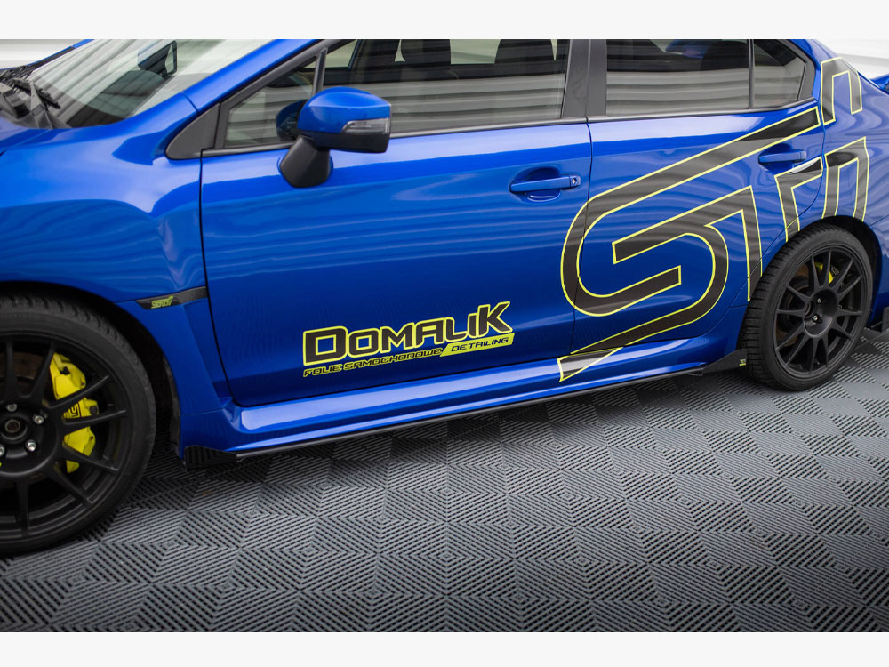 Street PRO Side Skirts Diffusers + Flaps Subaru WRX STI Mk1 - 3 
