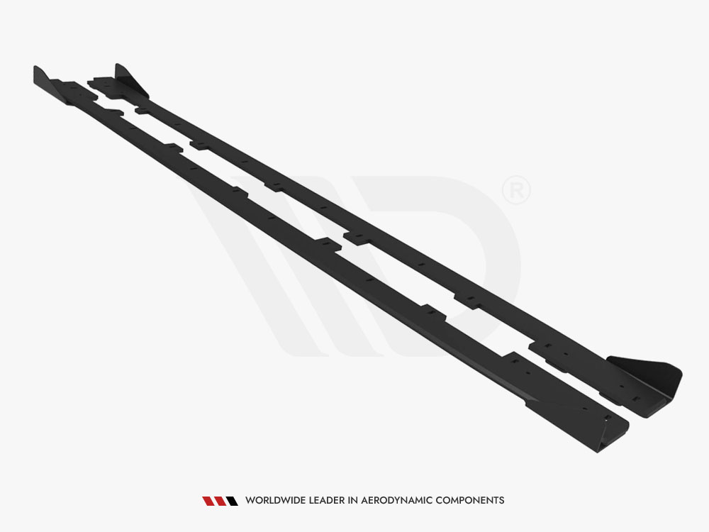 Street PRO Side Skirts Diffusers + Flaps Subaru WRX STI Mk1 - 5 
