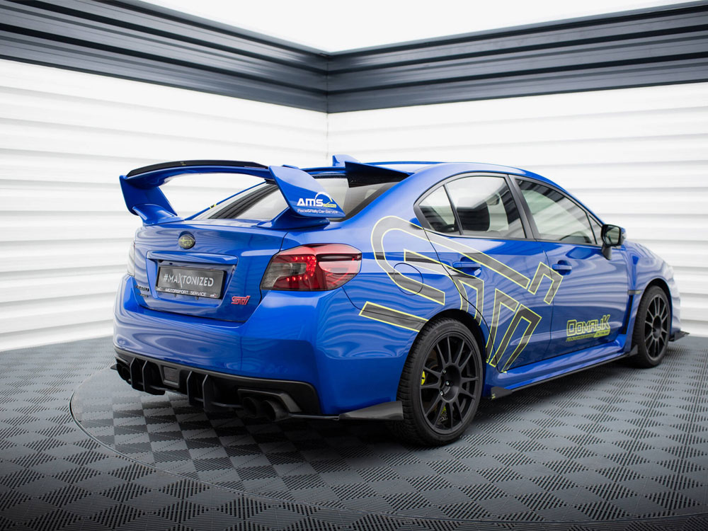 Street Pro Rear Side Splitters + Flaps Subaru WRX STI Mk1 - 2 