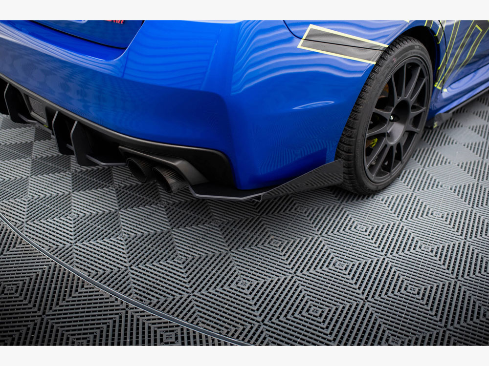 Street Pro Rear Side Splitters + Flaps Subaru WRX STI Mk1 - 3 