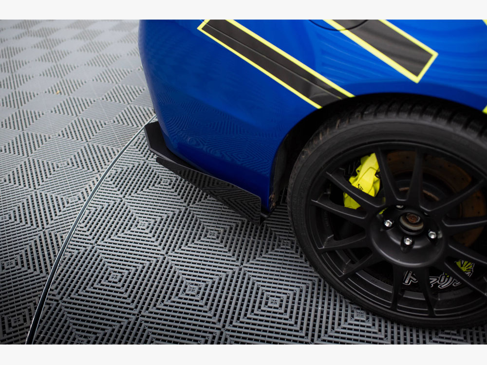 Street Pro Rear Side Splitters + Flaps Subaru WRX STI Mk1 - 4 