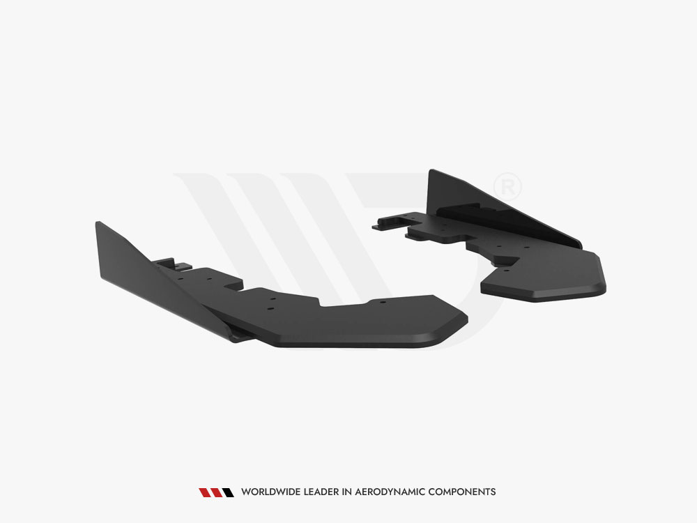 Street Pro Rear Side Splitters + Flaps Subaru WRX STI Mk1 - 5 