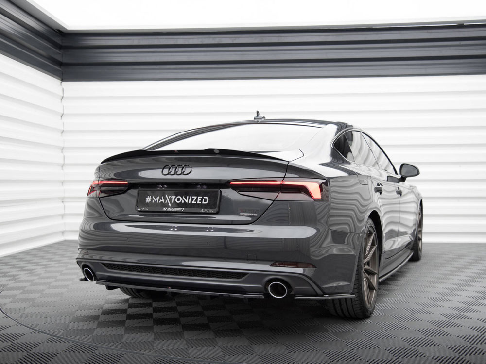 Central Rear Splitter (Vertical Bars) Audi A5 S-Line F5 Coupe / Sportback - 2 
