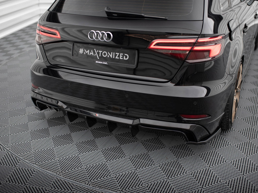 Rear Valance Audi A3 S-Line Sportback 8V Facelift (Version with dual exhausts on one side) - 3 