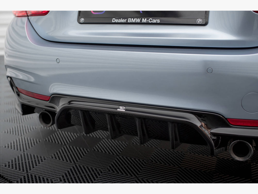 Rear Valance BMW 4 Coupe / Gran Coupe / Cabrio M-Pack F32 / F36 / F33 (Version with single exhausts on both sides) - 4 