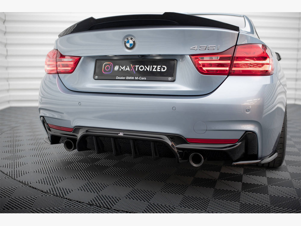 Rear Valance BMW 4 Coupe / Gran Coupe / Cabrio M-Pack F32 / F36 / F33 (Version with single exhausts on both sides) - 3 