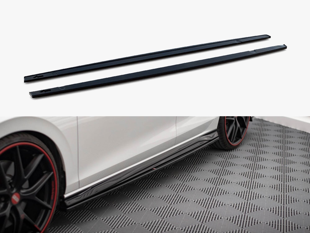 Side Skirts Diffusers V.4 Volkswagen Golf GTI / GTE / GTI Clubsport / GTD/ R-Line Mk8 - 1 