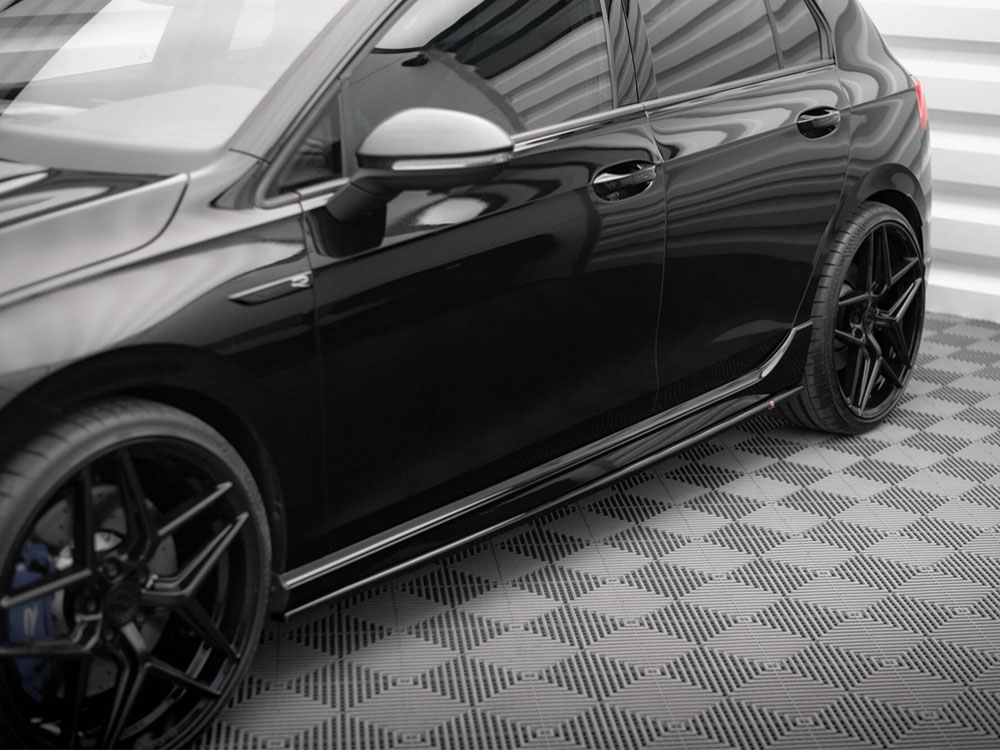 Side Skirts Diffusers V.3 compatible with Volkswagen Golf R Mk8 - 3 