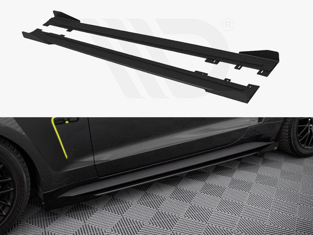 Street PRO Side Skirts Diffusers + Flaps Ford Mustang GT Mk6 - 1 