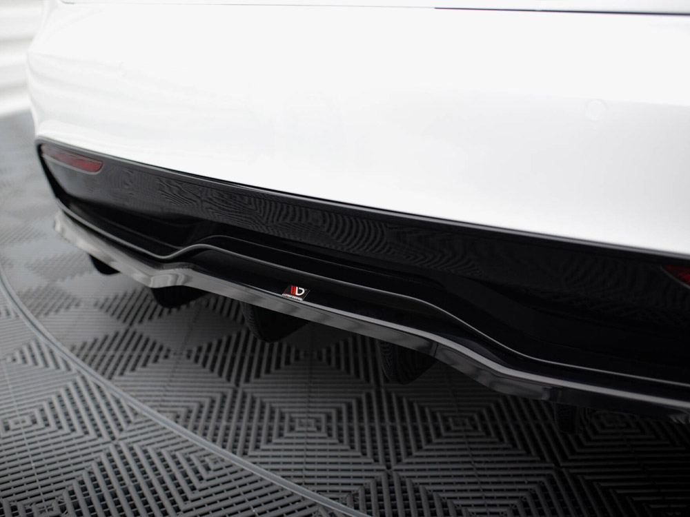 Rear Splitter (Vertical Bars) V.2 Tesla Model S Plaid Mk1 Facelift - 4 