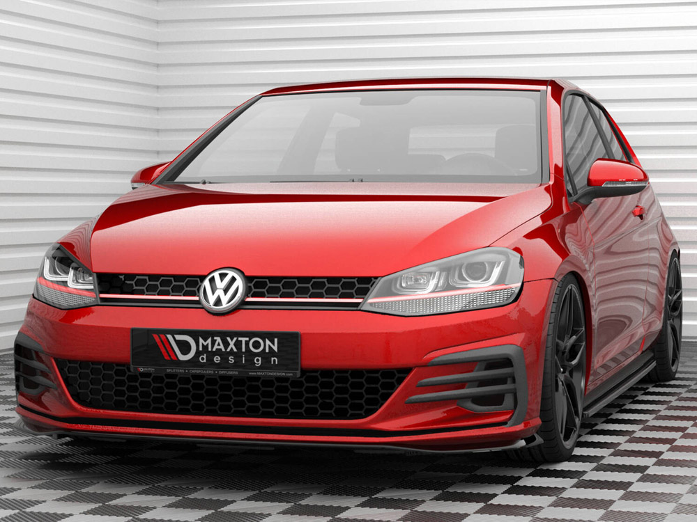 Front Splitter V.4 Volkswagen Golf GTI / GTD Mk7 Facelift - 2 