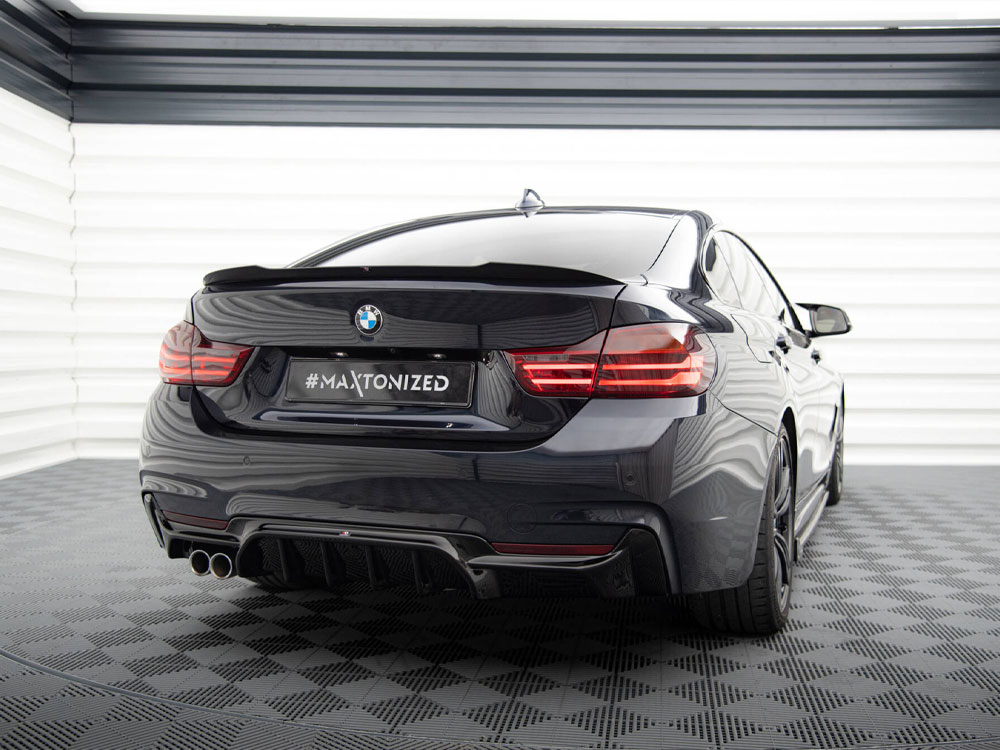 Rear Valance BMW 4 Coupe / Gran Coupe / Cabrio M-Pack F32 / F36 / F33 (Version with exhaust on one side) - 2 