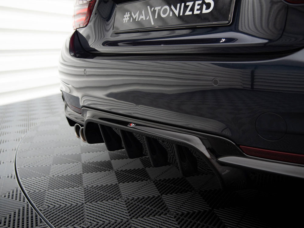 Rear Valance BMW 4 Coupe / Gran Coupe / Cabrio M-Pack F32 / F36 / F33 (Version with exhaust on one side) - 4 