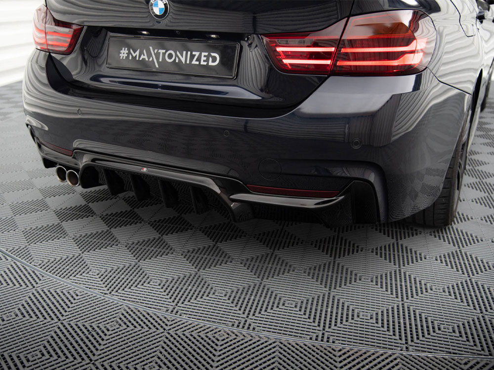 Rear Valance BMW 4 Coupe / Gran Coupe / Cabrio M-Pack F32 / F36 / F33 (Version with exhaust on one side) - 3 