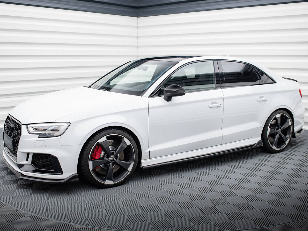 Side Skirts Diffusers V.3 compatible with Audi RS 3 Sedan 8V Facelift - 2 