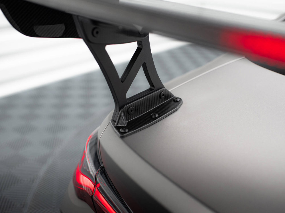Carbon Spoiler With External Brackets Uprights + LED BMW M4 G82 - 10 