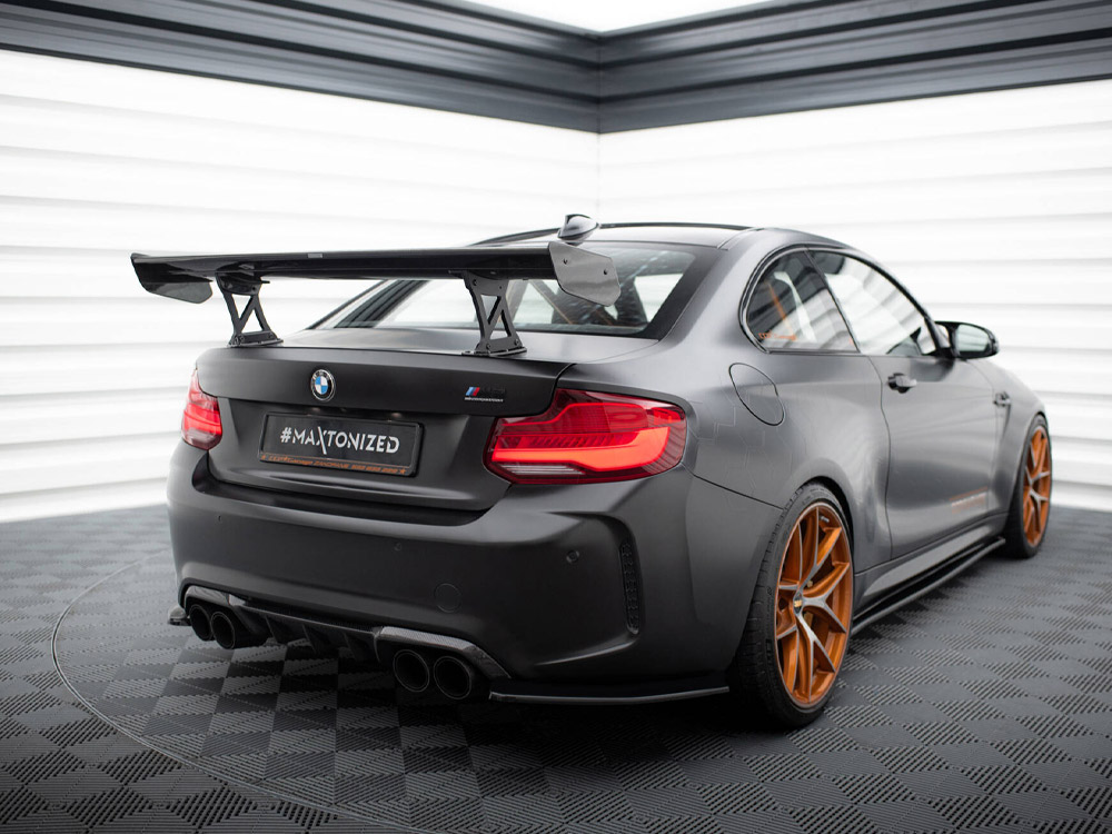 Carbon Spoiler With Internal Brackets Uprights BMW M2 F87 - 2 