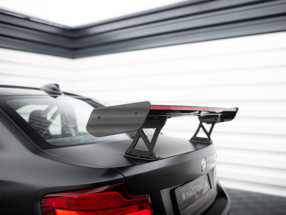 Carbon Spoiler With Internal Brackets Uprights + LED BMW M2 F87 - 6 