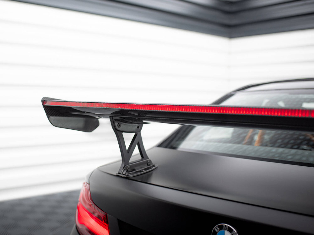 Carbon Spoiler With Internal Brackets Uprights + LED BMW M2 F87 - 9 