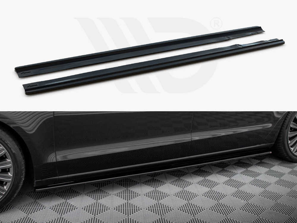 Side Skirts Diffusers Audi A8 Long D4 - 1 
