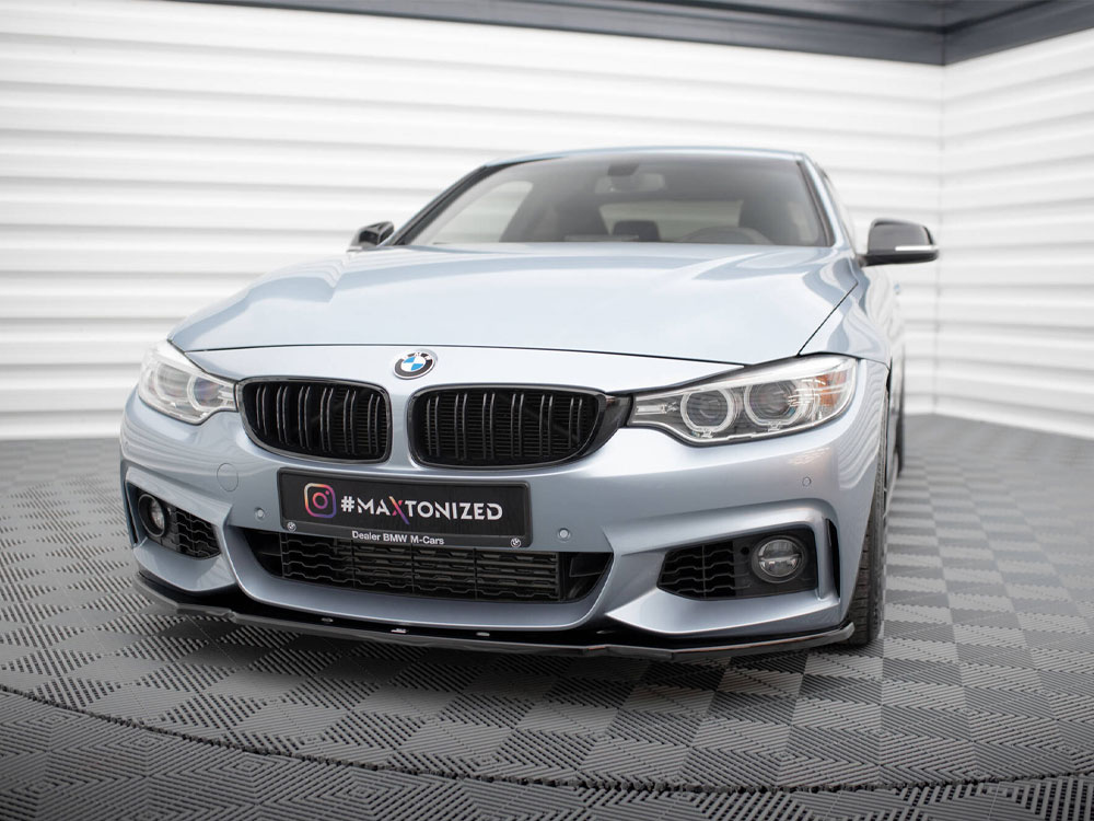 Front Splitter V.1 BMW 4 Coupe / Gran Coupe / Cabrio M-Pack F32 / F36 / F33 - 2 