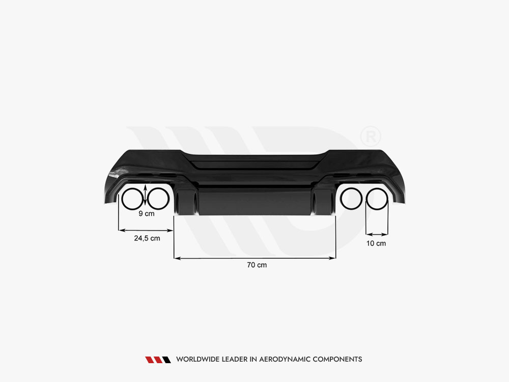 Rear Valance V.2 BMW 1 F40 M-Sport / M135i - 10 