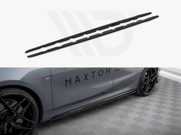 Side Skirts Diffusers V.2 BMW 1 F40 M-Sport / M135i - Carbon Look