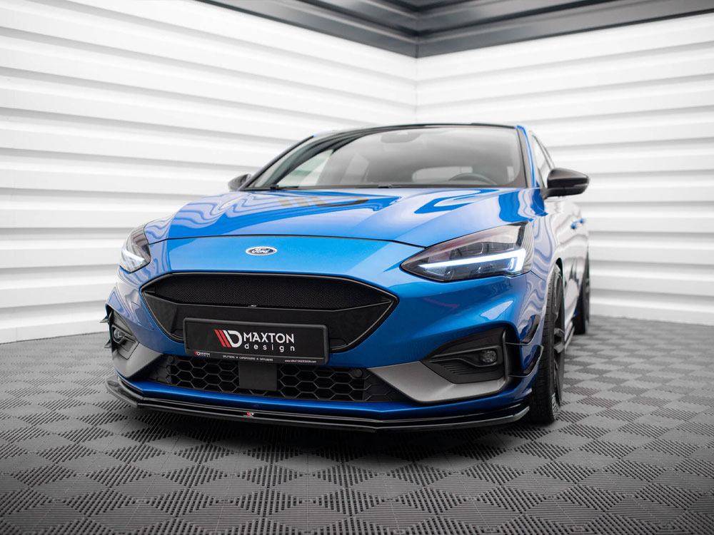 Front Splitter V.4 Ford Focus ST / ST-Line Mk4 - Carbon Look - 2 