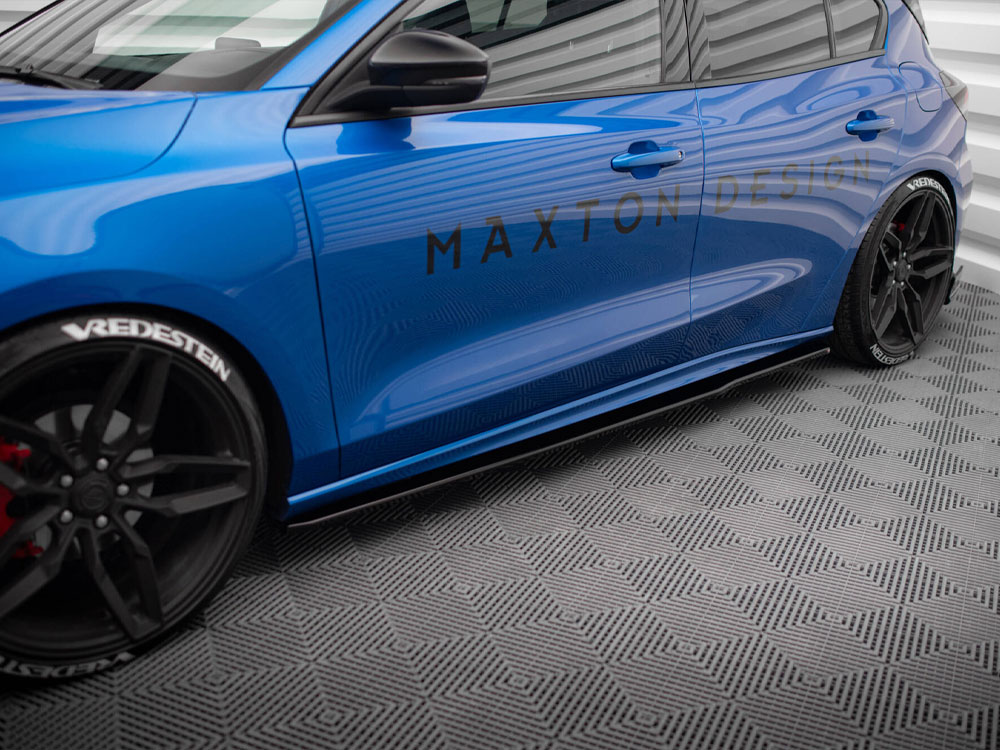 Side Skirts Diffusers V.3 Ford Focus ST / ST-Line Mk4 - Carbon Look - 3 