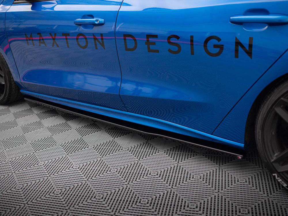 Side Skirts Diffusers V.3 Ford Focus ST / ST-Line Mk4 - Carbon Look - 4 