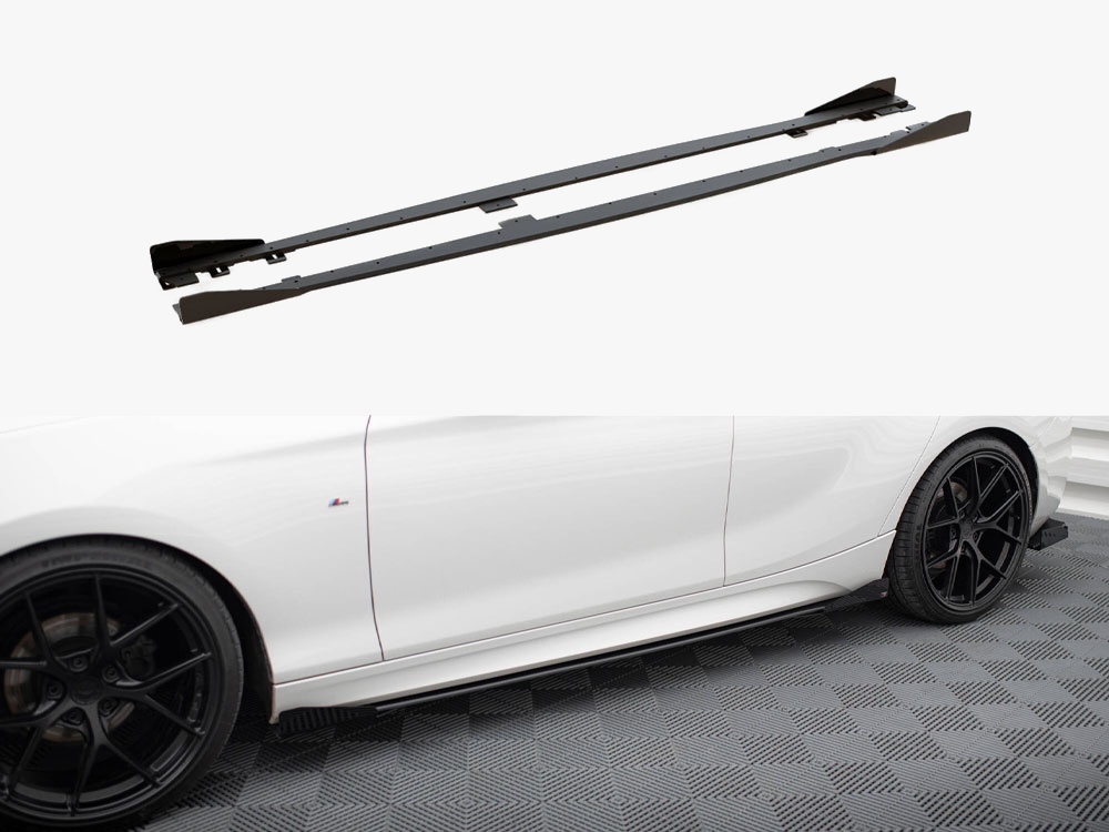 Street PRO Side Skirts Diffusers V.2 + Flaps BMW 1 F20 M135i / M140i / M-Pack - 1 