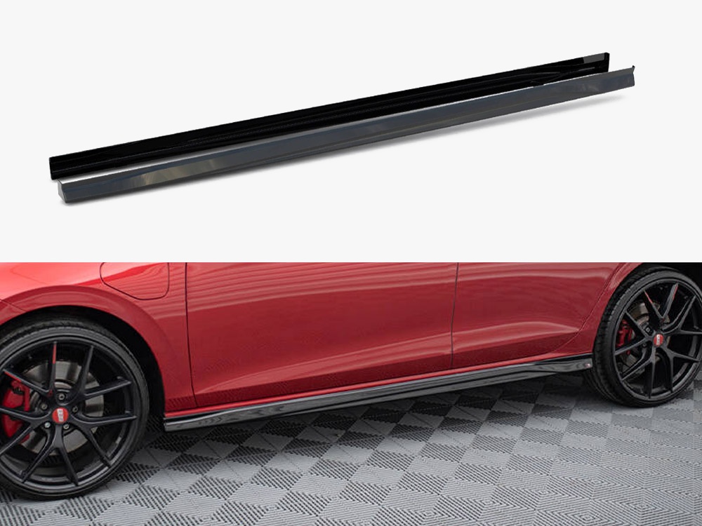 Side Skirts Diffusers V.3 Volkswagen Golf GTI / GTE / GTI Clubsport / GTD / R-Line Mk8 - 1 