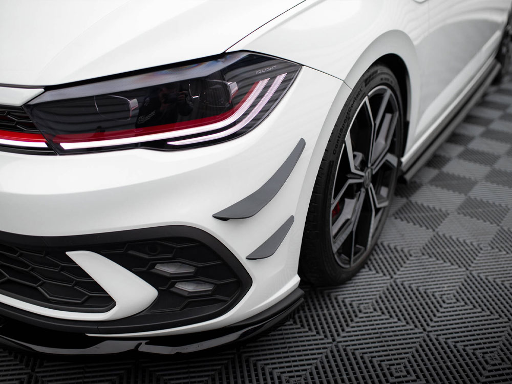 Front Bumper Wings (Canards) Volkswagen Polo GTI Mk6 Facelift - 3 