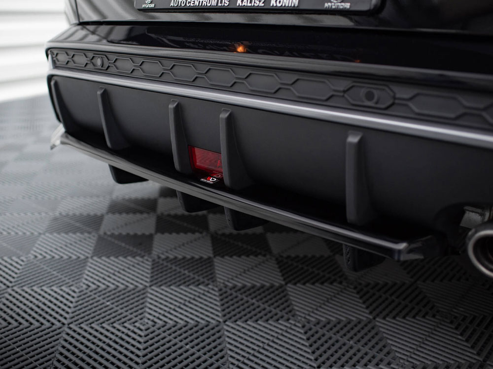 Central Rear Splitter (Vertical Bars) Hyundai Kona N-Line Mk2 - 4 