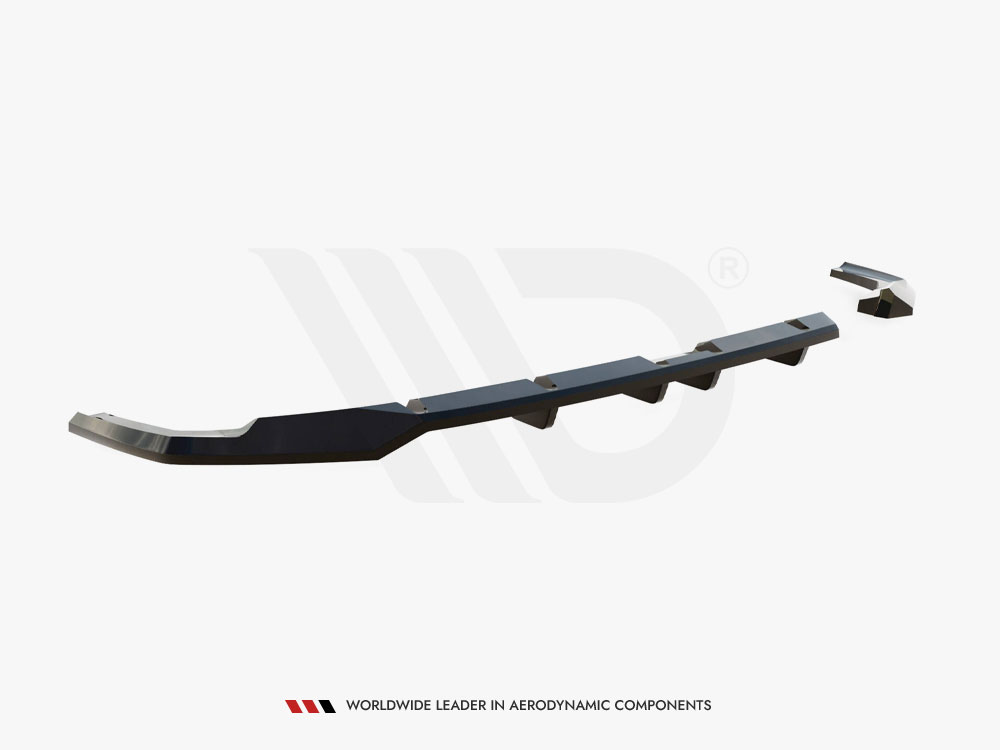 Central Rear Splitter (Vertical Bars) Hyundai Kona N-Line Mk2 - 5 