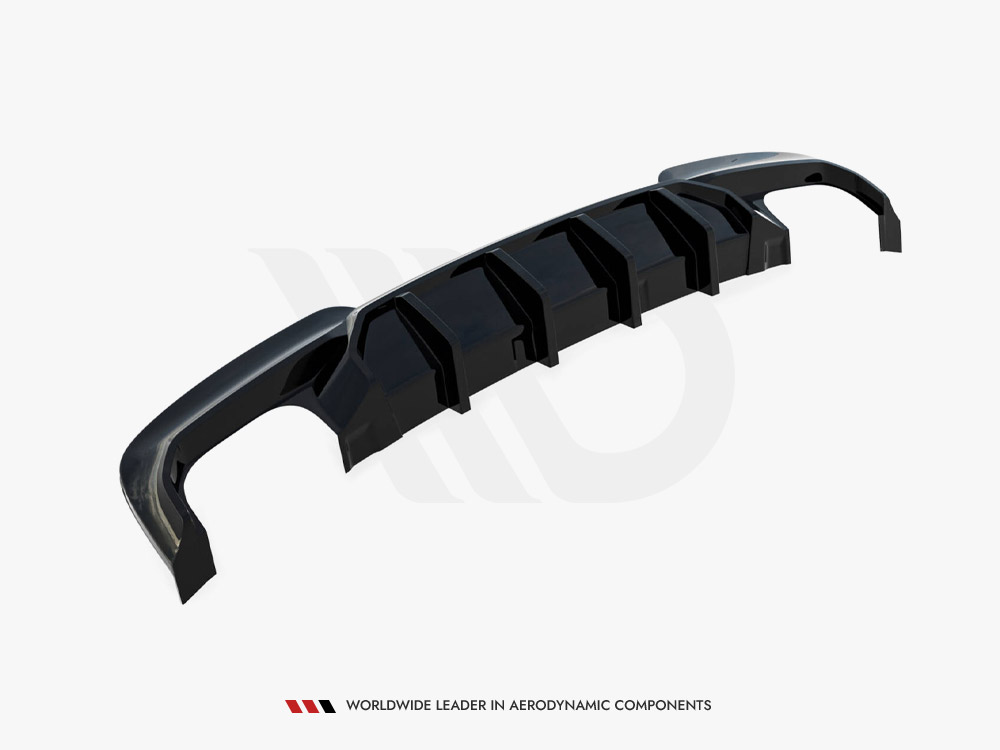 Reduced - Rear Valance V.2 BMW 5 M-Pack F10 / F11 (Version with two double exhausts) - 6 