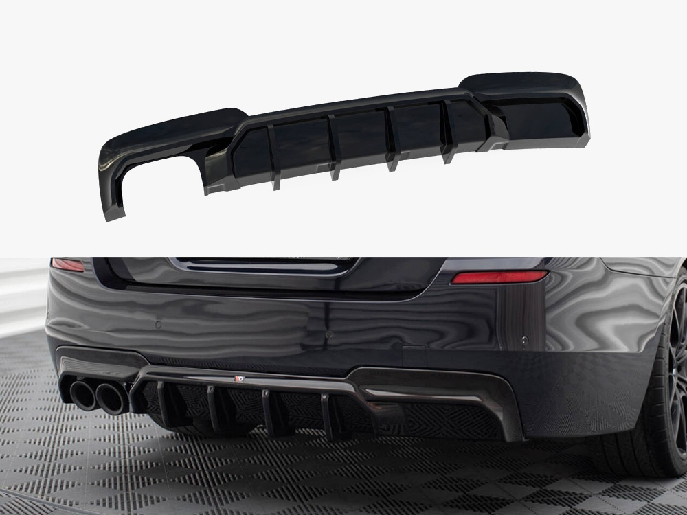 Rear Valance V.2 BMW 5 M-Pack F10 / F11 (Version with double exhaust on one side) - 1 