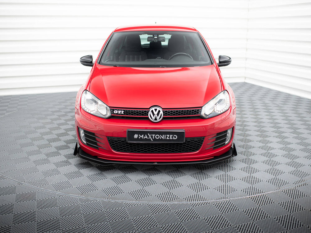 Street PRO Front Splitter V.3 + Flaps compatible with VW Golf GTI Mk6 - 3 
