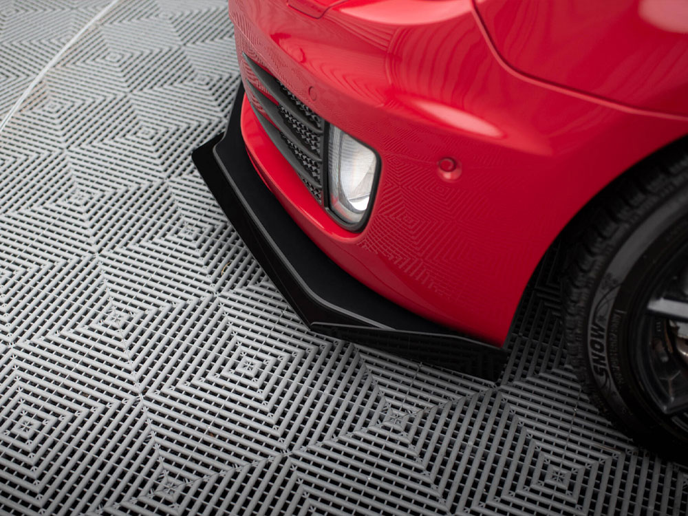 Street PRO Front Splitter V.3 + Flaps compatible with VW Golf GTI Mk6 - 7 