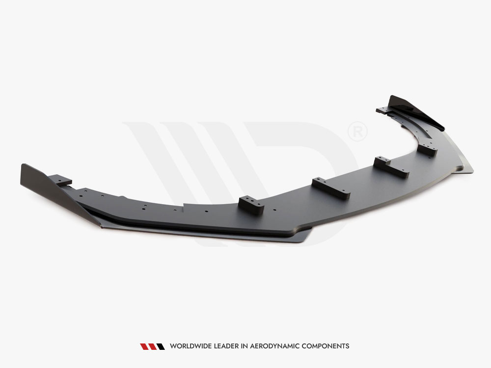 Street PRO Front Splitter V.3 + Flaps compatible with VW Golf GTI Mk6 - 8 