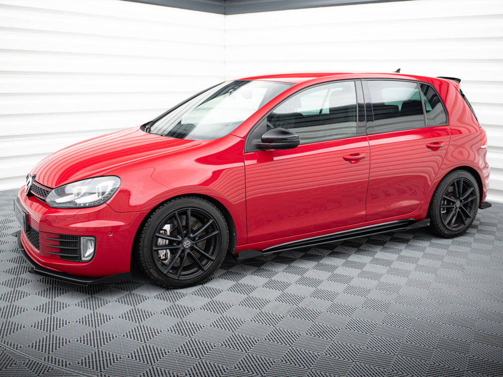 Street PRO Side Skirts Diffusers + Flaps VW Golf GTI Mk6 - 2 