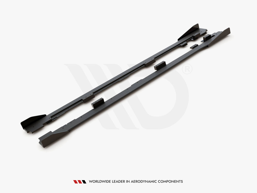 Street PRO Side Skirts Diffusers + Flaps VW Golf GTI Mk6 - 6 