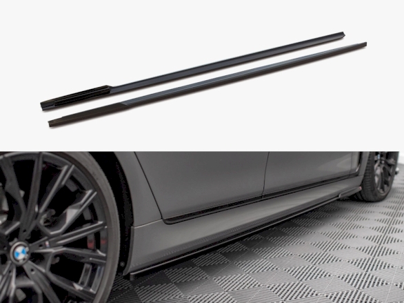 Gloss Black Side Skirt Extensions – 2m Universal Fit For BMW Sedans & Coupes
