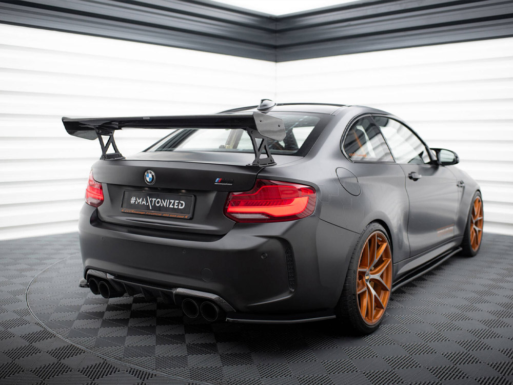 Carbon Spoiler With External Brackets Uprights BMW M2 F87 - 2 