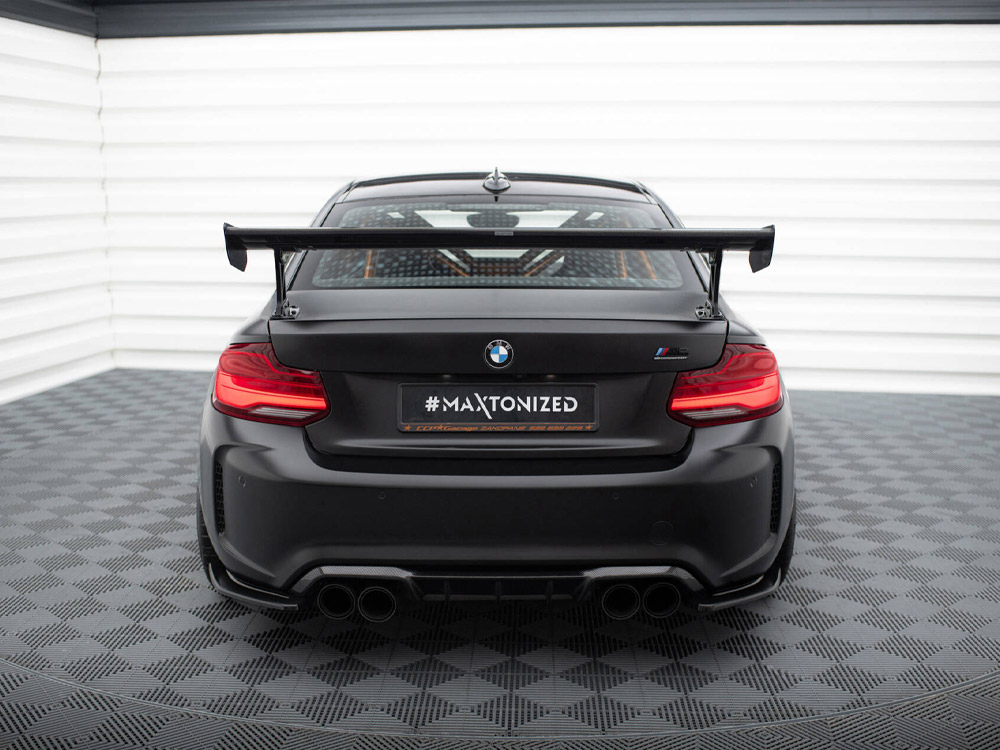 Carbon Spoiler With External Brackets Uprights BMW M2 F87 - 3 