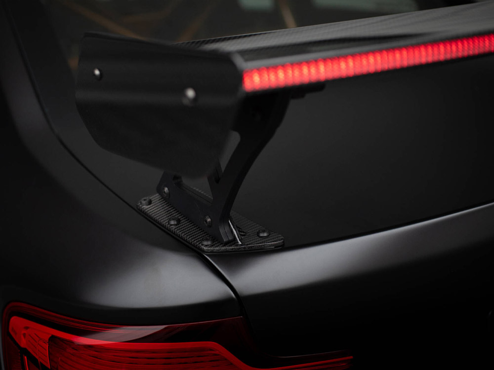 Carbon Spoiler With External Brackets Uprights + LED BMW M2 F87 - 19 