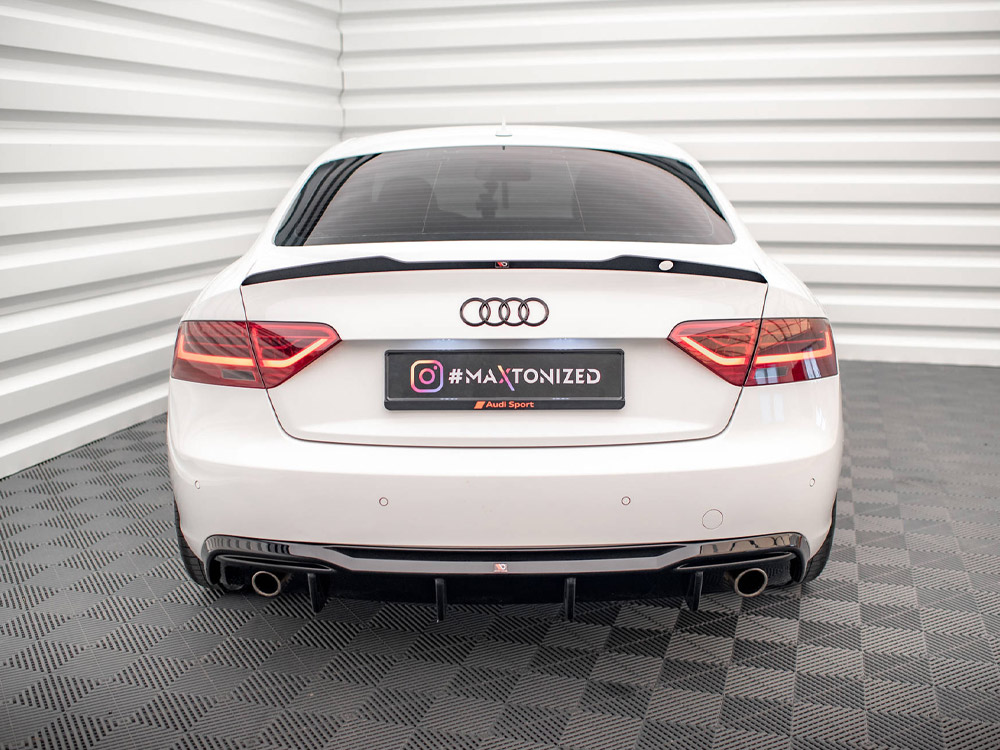 Rear Valance Audi A5 Coupe 8T Facelift (Version with single exhausts on both sides) - 2 