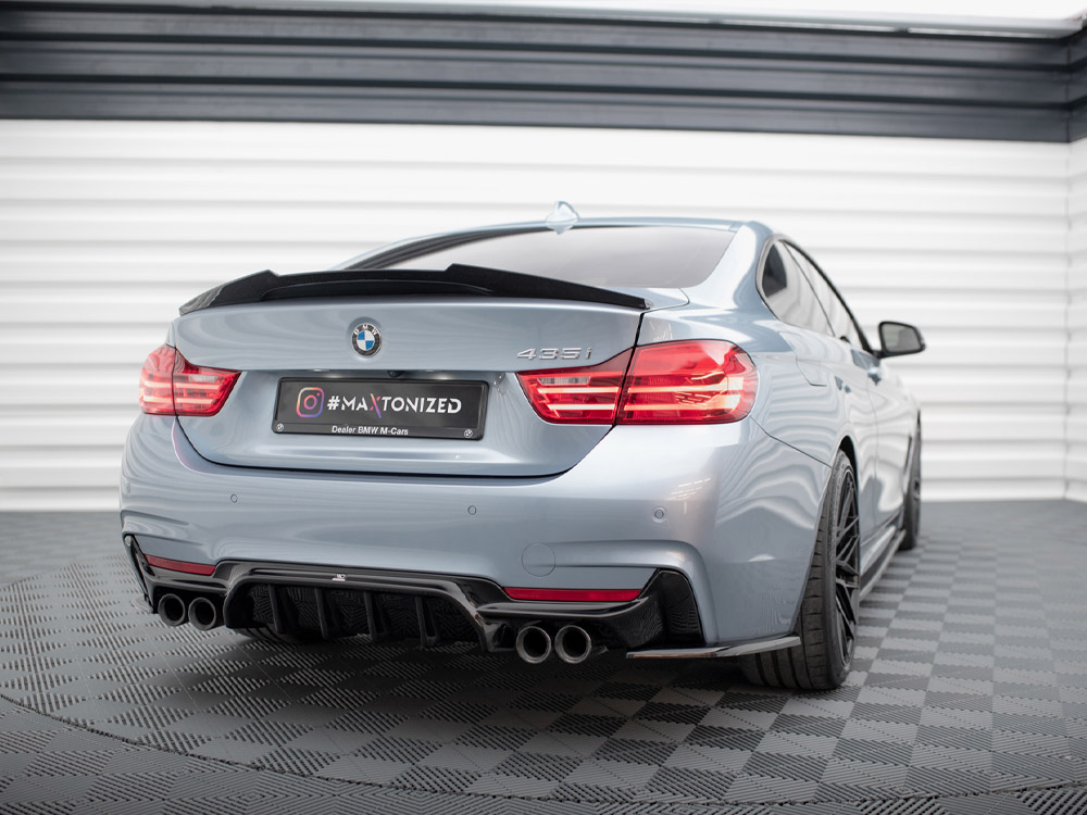 Rear Valance BMW 4 Coupe / Gran Coupe / Cabrio M-Pack F32 / F36 / F33 (Version with dual exhausts on both sides) - 2 