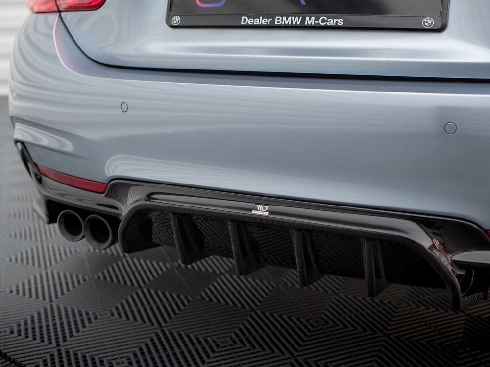 Rear Valance BMW 4 Coupe / Gran Coupe / Cabrio M-Pack F32 / F36 / F33 (Version with dual exhausts on both sides) - 4 